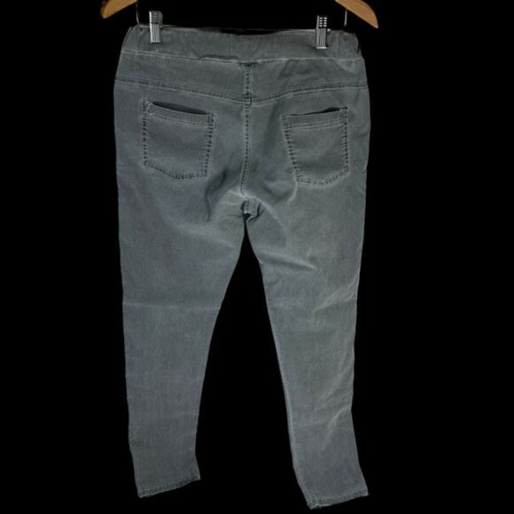 Venti 6 Grey Drawstring Cropped Pants Sz L - Picture 3 of 6
